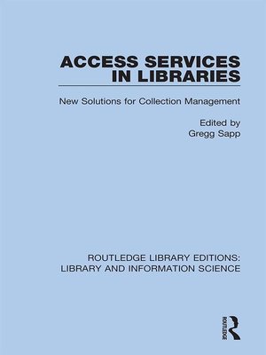 cover image of Access Services in Libraries